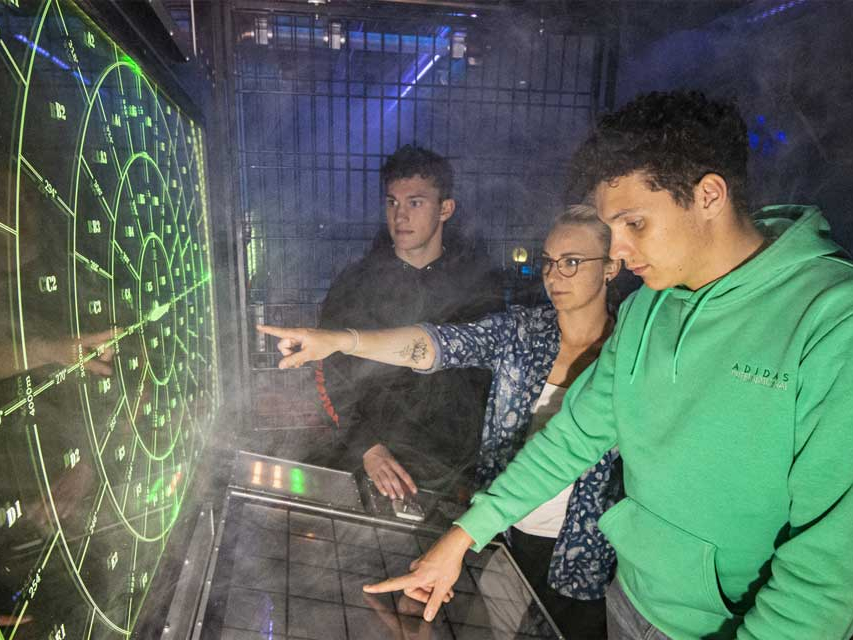 Event Spieler im Escape Trailer